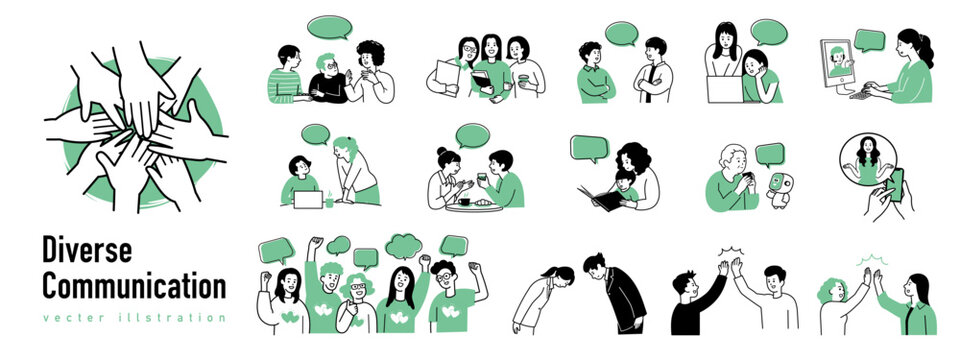 Diverse communication. Communication is important, Enjoy the conversation.