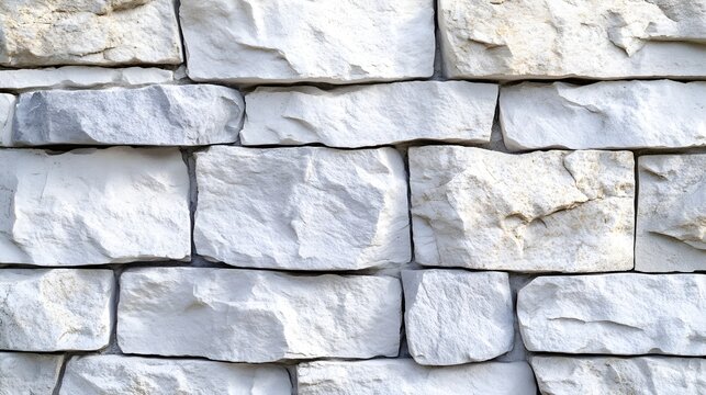 White Stone Wall Texture Close Up background