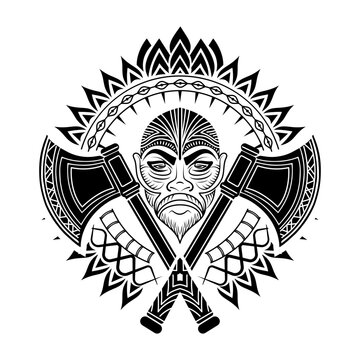 A sketchy style illustration depicting yoruba shango