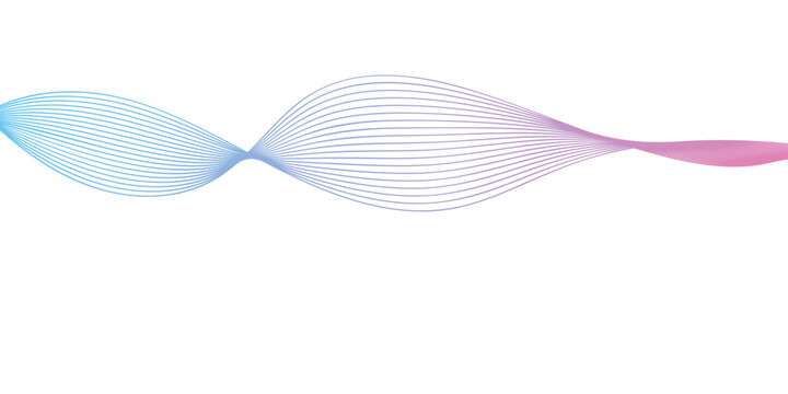 Abstract flowing wave in gradient colors, symbolizing energy and fluidity against a clean canvas, creating a visual harmony.