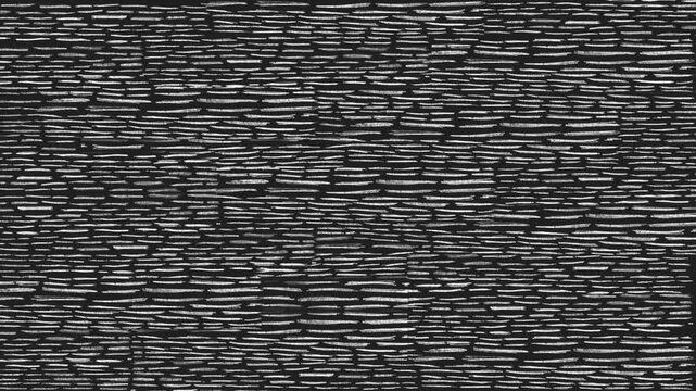 Abstract doodle line background set on black white and green screen background seamless loop. Black and white horizontal animated lines of Marker pen crayon with chroma key and alpha channel.