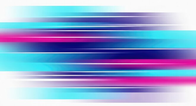 Vibrant colorful streaks move swiftly across a plain white background in a graphic design.