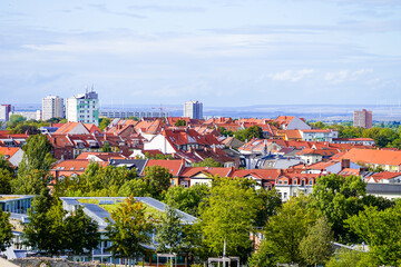 Fototapeta premium View of the architecture of the city of Erfurt. 