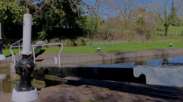 hatton locks  on the grand union canal hatton warwickshire england uk