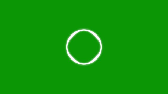 Audio spectrum equalizer circular animation on green screen background, chroma key waveform loop, pulsing sound frequency visualization, seamless alpha ready music visualizer, 4K