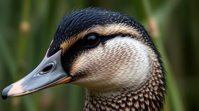 Colorful puffin bird standing on rock by the sea


