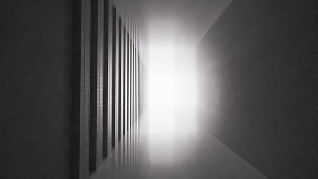 Liminal Space Empty Room Eerie Minimal Background