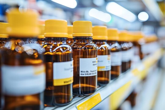 selective focus pharmaceutical products for alopecia therapy on shelf