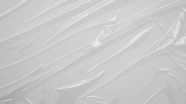 Abstract white plastic film wrap texture background