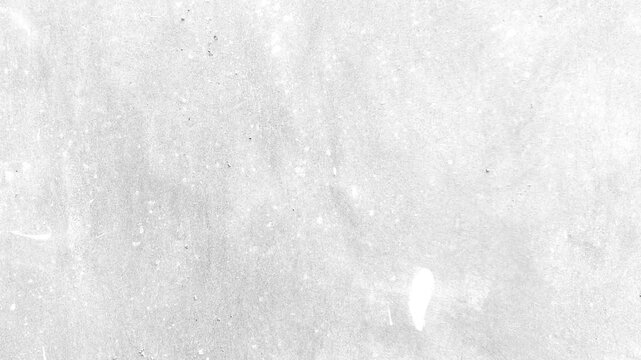 Animated White Concrete Grunge Texture.Seamless looping light gray background stop motion with vintage scratches and dust.