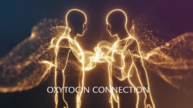 Oxytocin Connection The Hormone of Love and Bonding, Symbolizing Human Connection and Intimacy