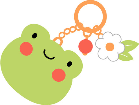 Cute Bag Charm Character Illustration