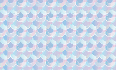 Seamless Pink Mauve Mermaid Scale Pattern — Soft Rose Iridescent Fish Scale Vector  © Bayanakun