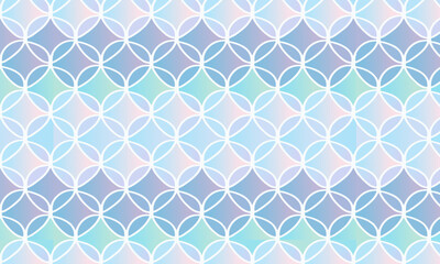 Seamless Blue Mermaid Scale Pattern — Soft Pastel Fish Scale Vector Texture © Bayanakun