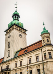 Obraz premium Castle in Vsetin city located in Zlin area, Czech Republic