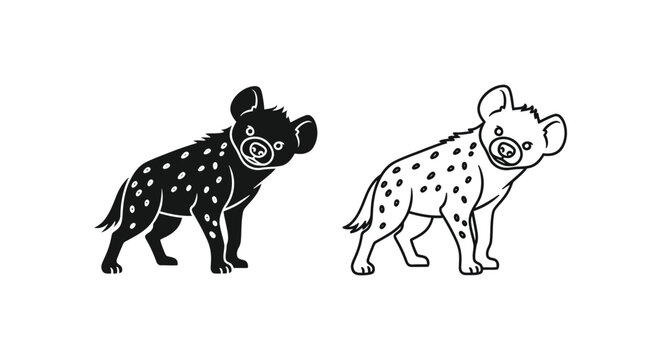 Spotted Hyenas Unique Traits  Fascinating Facts Vector