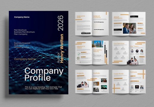Minimal Business Company Profile Template