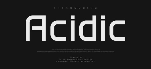 Introducing Acidic Font Typeface Design © Font