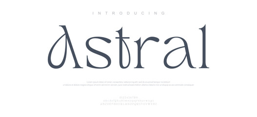Introducing Astral Font Typeface Design © Font