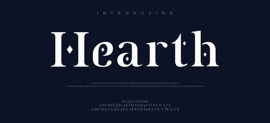 Introducing Hearth Modern Typography Font Design © Font