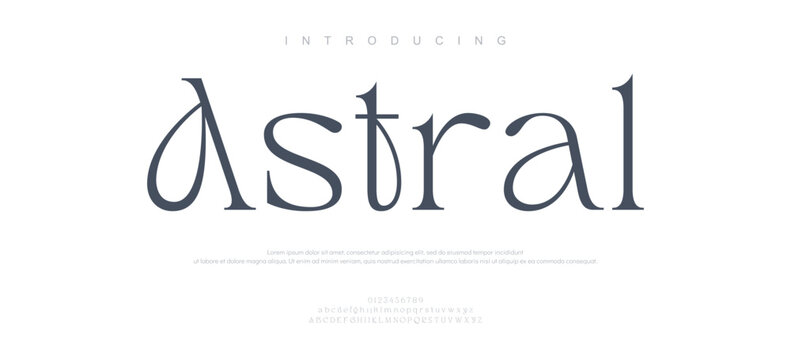 Introducing Astral Font Typeface Design