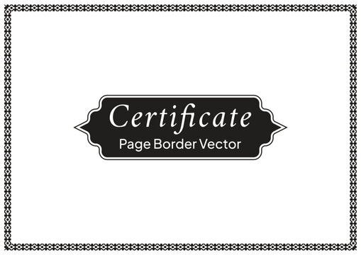 Decorative Page Border Design and Ornamental Frame Vector