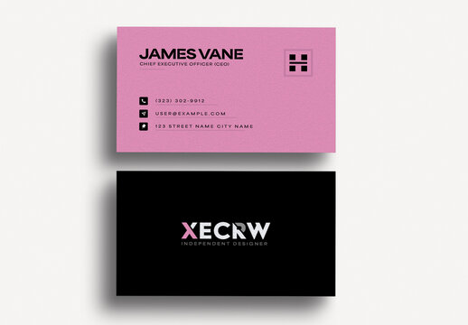 Modern Minimal Corporate Business Card Template Branding Identity Design