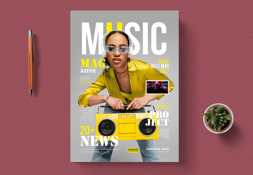 Musica Magazine Cover Layout