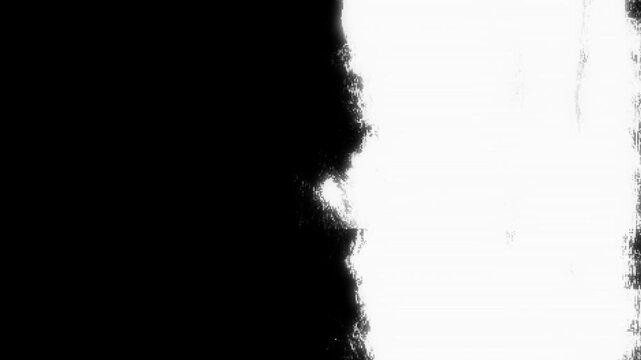 interference lines, flickering signal bands, scattered noise artifacts. Intense glitch effect corrupted broadcast atmosphere suspense trailers, tech visuals, data transitions, cyber motion graphics.