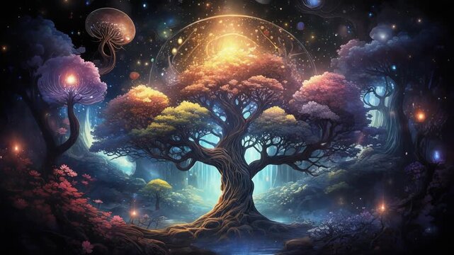 ファンタジックな大木