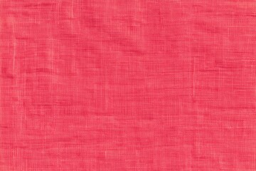 Fototapeta premium Close-up image of a textured pink fabric with a woven pattern, showcasing detailed threads and fibers.