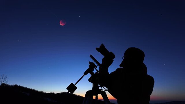 Amateur astronomer photographing stars, planets, Moon eclipse and other celestial objects.