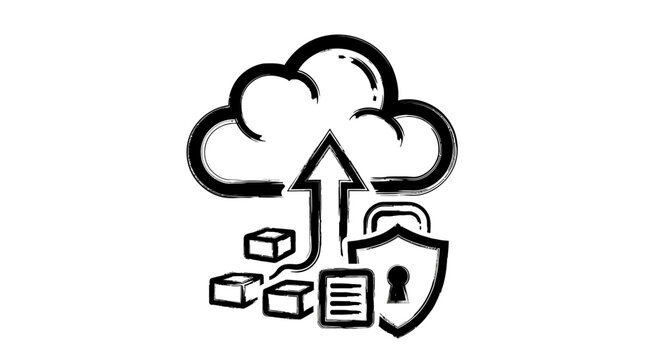 Cloud data storage security concept