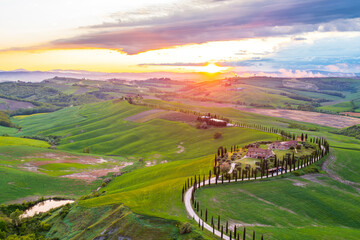 Obraz premium Beautiful Tuscany landscape view in Italy