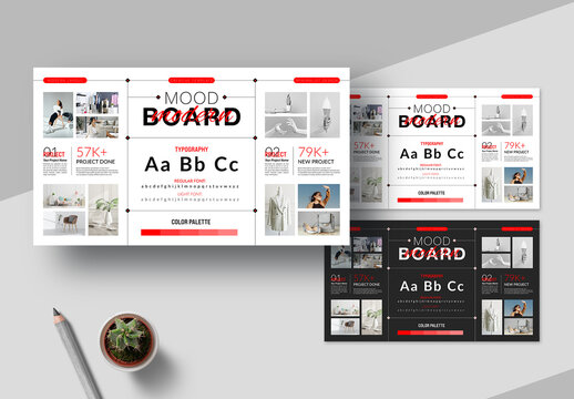 Creative Mood Board Template Layout