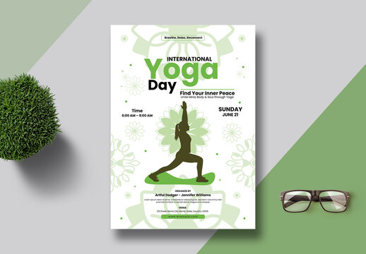 International Day Of Yoga Template Design
