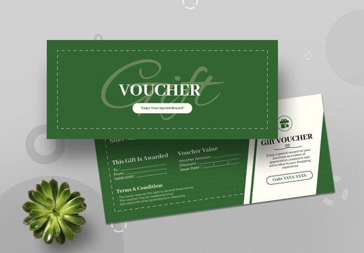Minimal Gift Card And Voucher Template