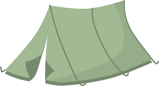 Green Camping Tent Illustration