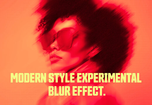 Modern Style and Experimental Blurand Futuristic Cinematic Lighting