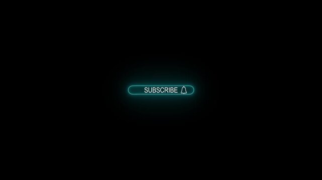 Modern YouTube Subscribe Button Animation with Bell Notification Social Media Call to Action
