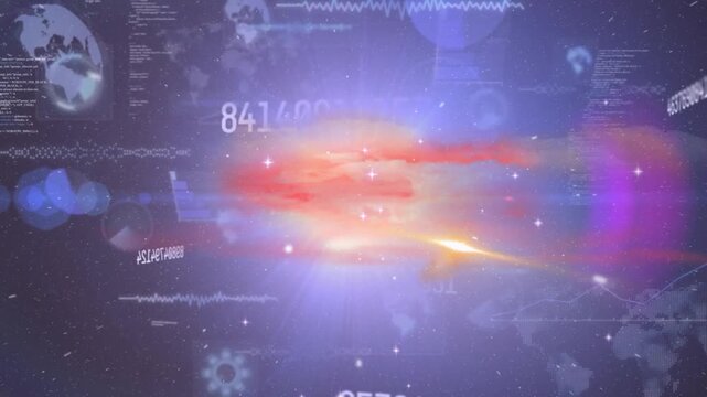 Animation of data processing over smartphone