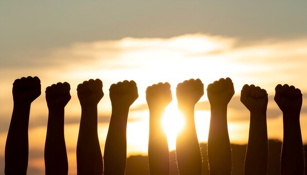 Celebrating May Day Fists raised for unity and rights