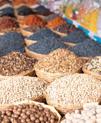Obraz premium Dried fruits and nuts