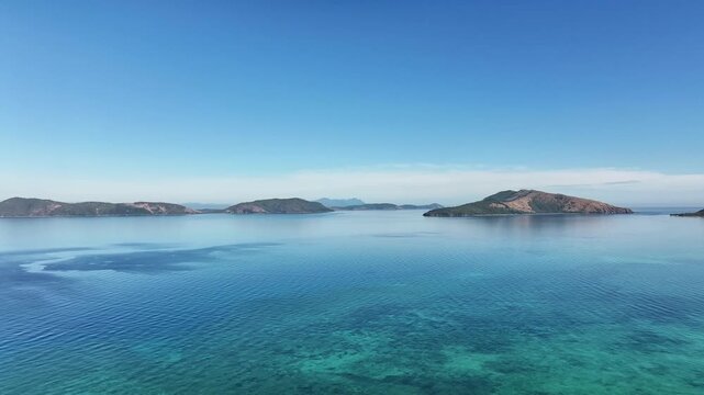 Spectacular aerial footage of Palm Island Queensland Australia