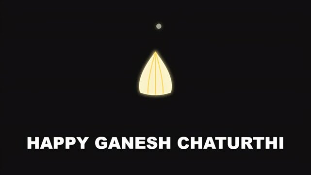 A glowing modak sweet illustration celebrating the auspicious Hindu festival of Ganesh Chaturthi