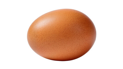 Brown speckled chicken egg with textured shell © Gabriela
