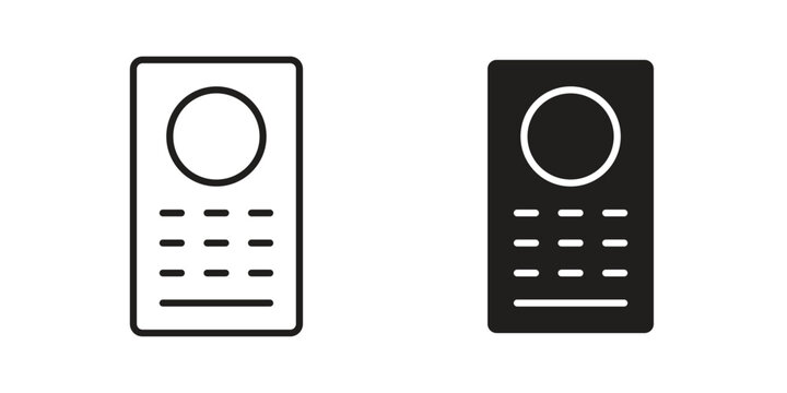 Interphone icon for web and application. EPS10