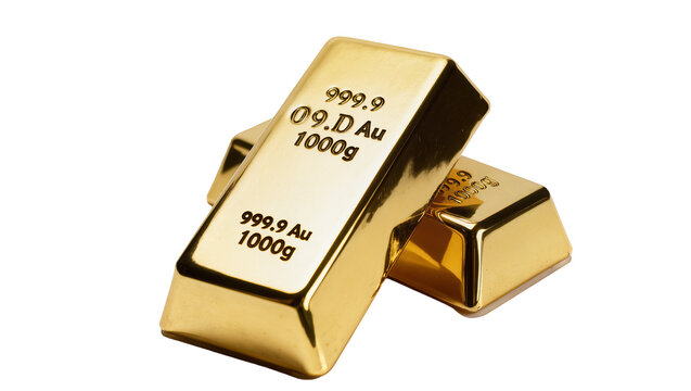 Stacked Gold Bars with 999 9 Markings and 1000g Weight