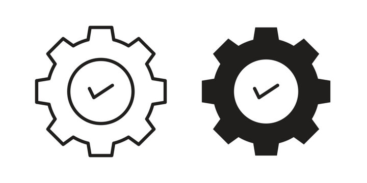 Maintenance icon on white background. linear pictogram. Flat symbols