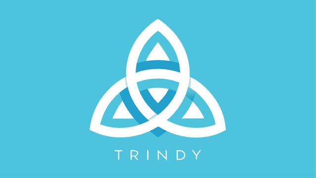 trinity, knot, celtic, symbol, logo, vector